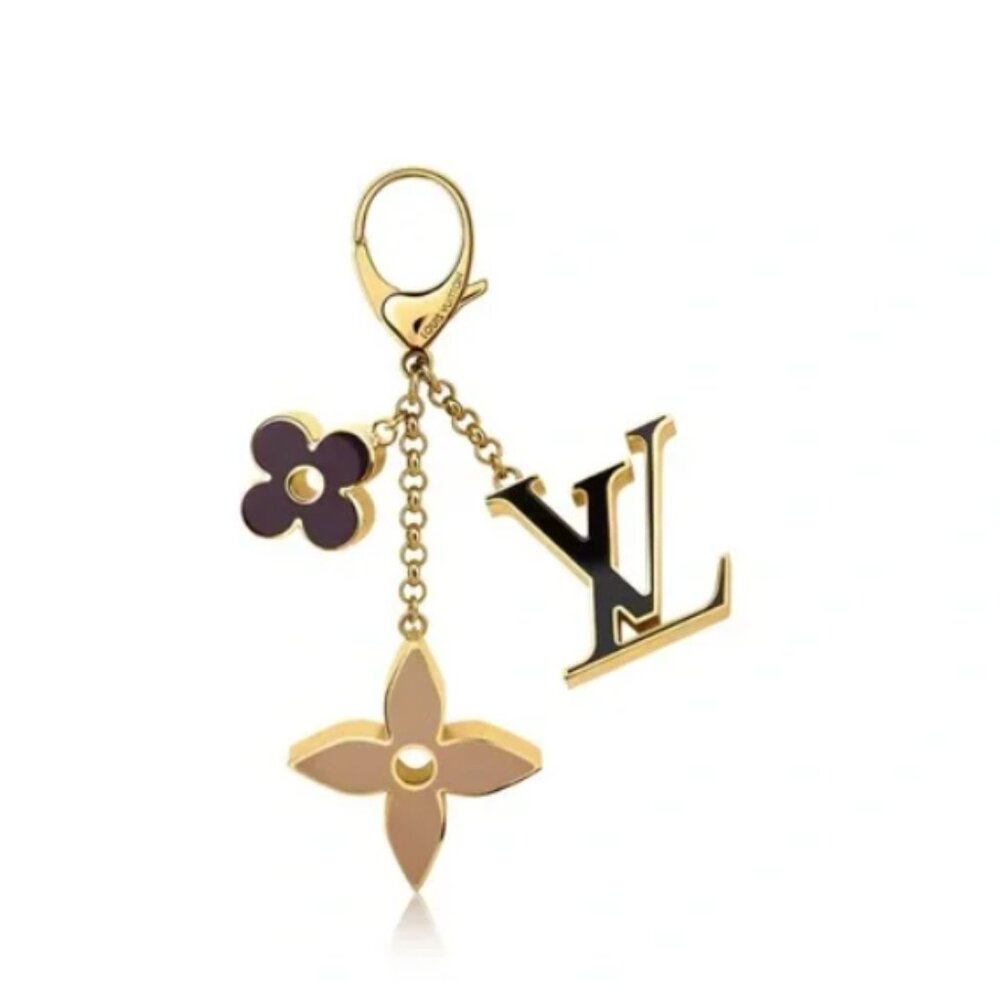 Authentic Louis Vuitton Fleur de Monogram Bag Charm